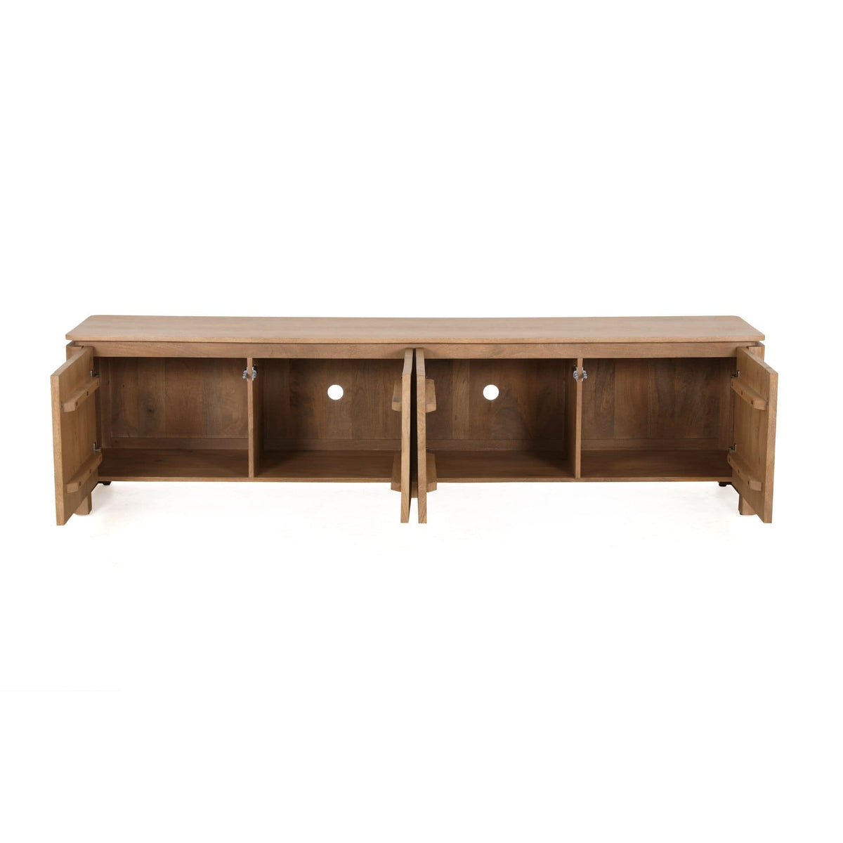 Tv meubel Dallas Naturel Mangohout 210 cm Starfurn