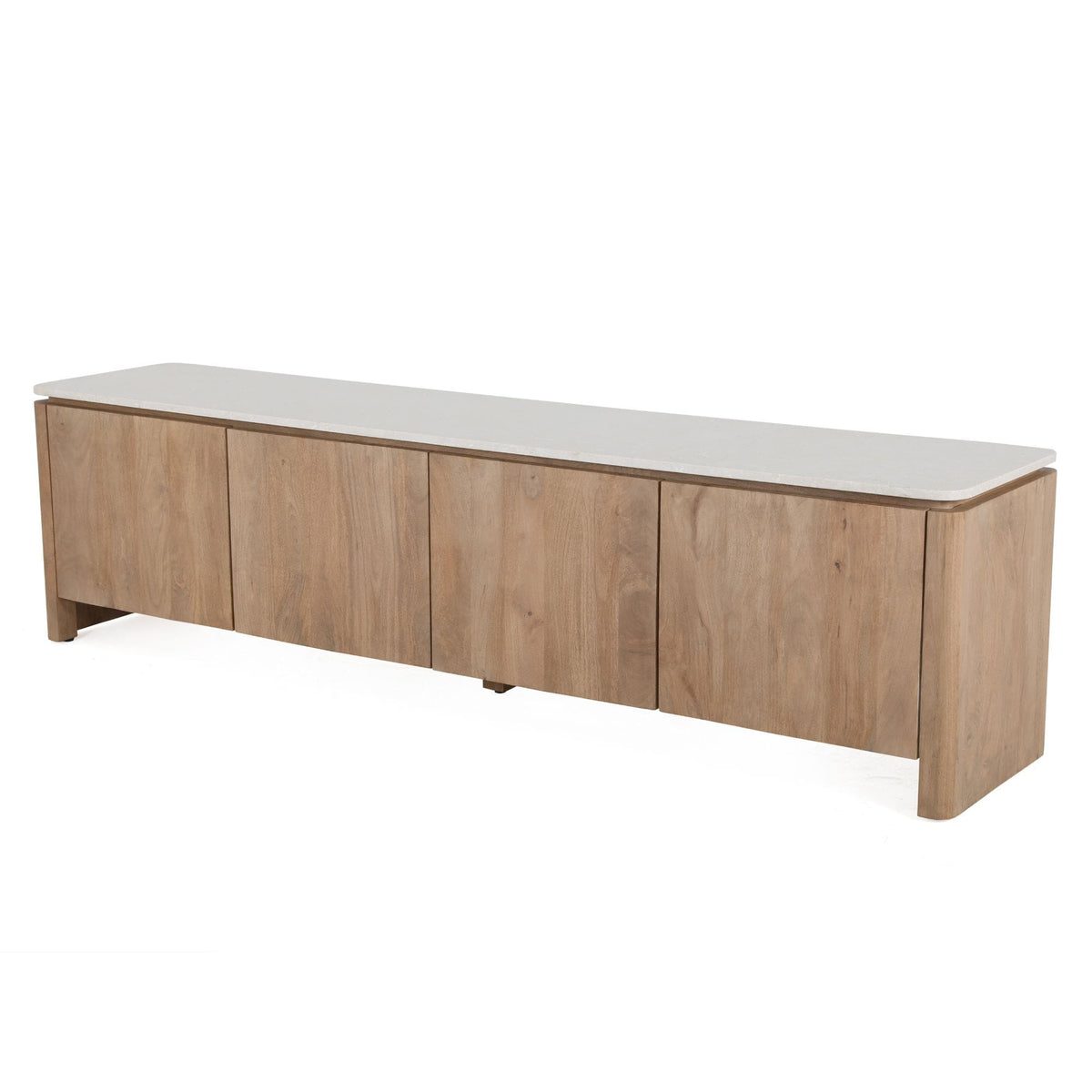 Tv meubel Dallas Naturel Mangohout 210 cm Starfurn