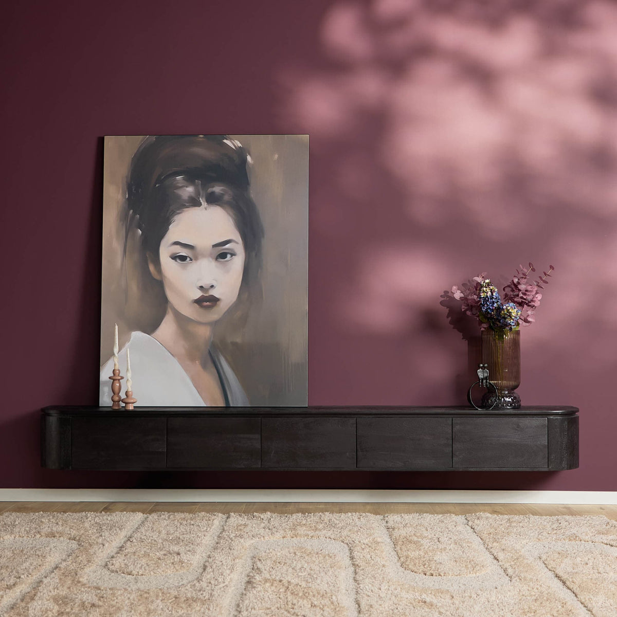 Tv meubel Excellent Black | 280 cm Starfurn