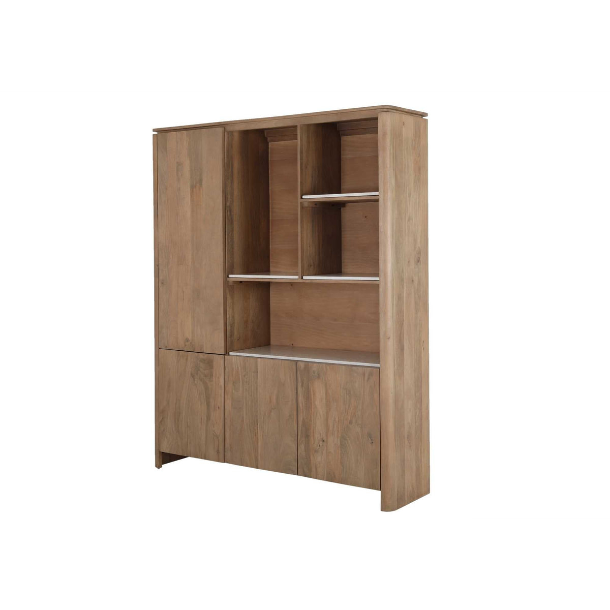 Vakkenkast XL Dallas Naturel Mangohout 160 cm Starfurn