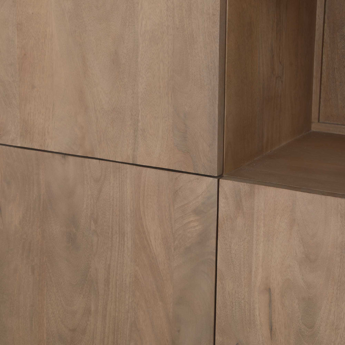 Vakkenkast XL Dallas Naturel Mangohout 160 cm Starfurn