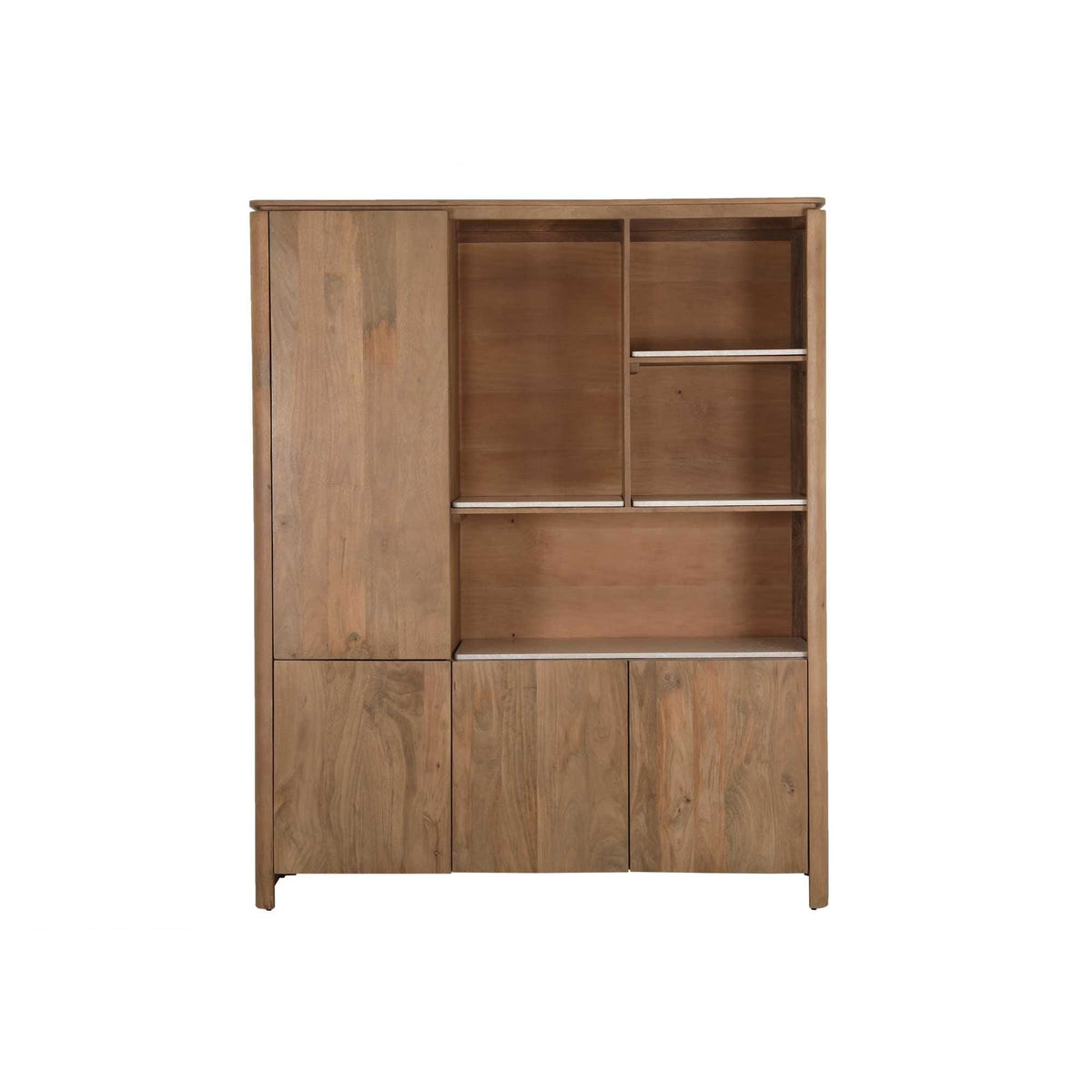 Vakkenkast XL Dallas Naturel Mangohout 160 cm Starfurn