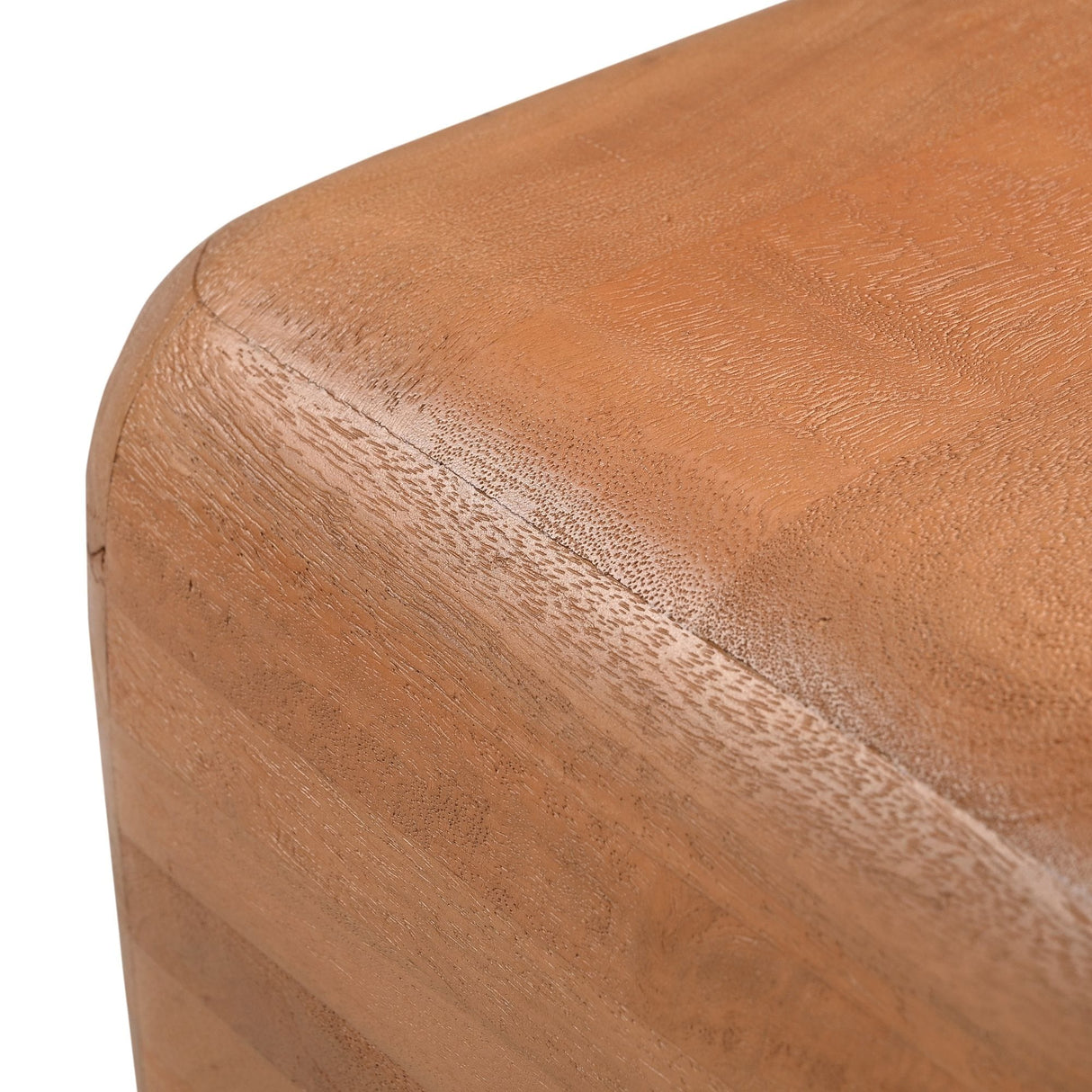 Vierkante Bijzettafel - Naturel Mangohout - 45 cm - Organische Hoeken End Tables Starfurn