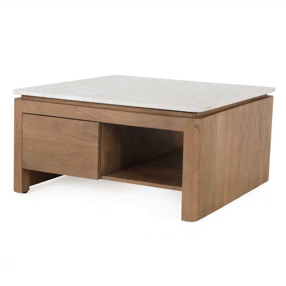 Vierkante Salontafel Dallas Naturel Mangohout 80 cm Starfurn