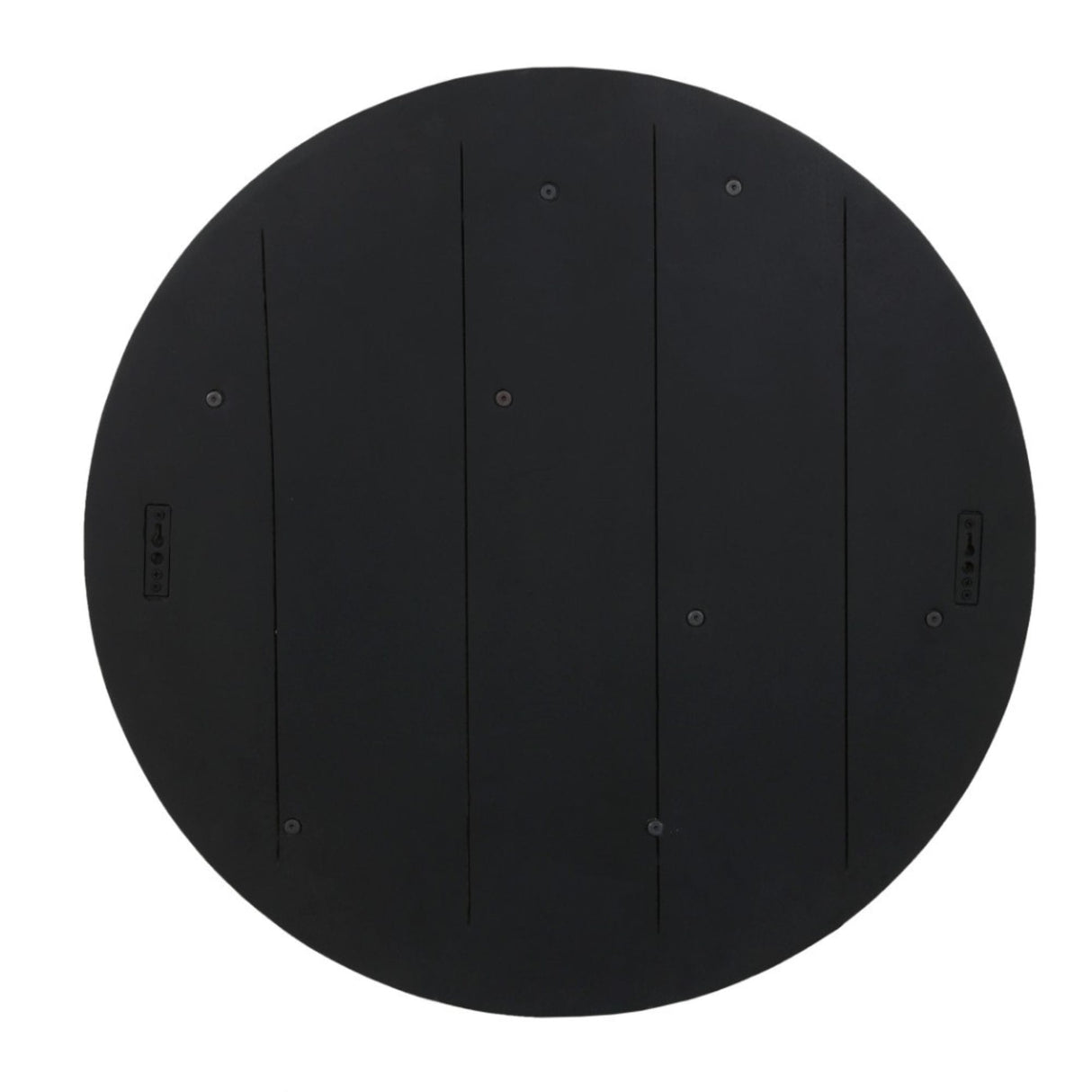 Wandrek - Rond - Zwart - Mangohout - 75 cm Floating Wall Shelves & Ledges Starfurn