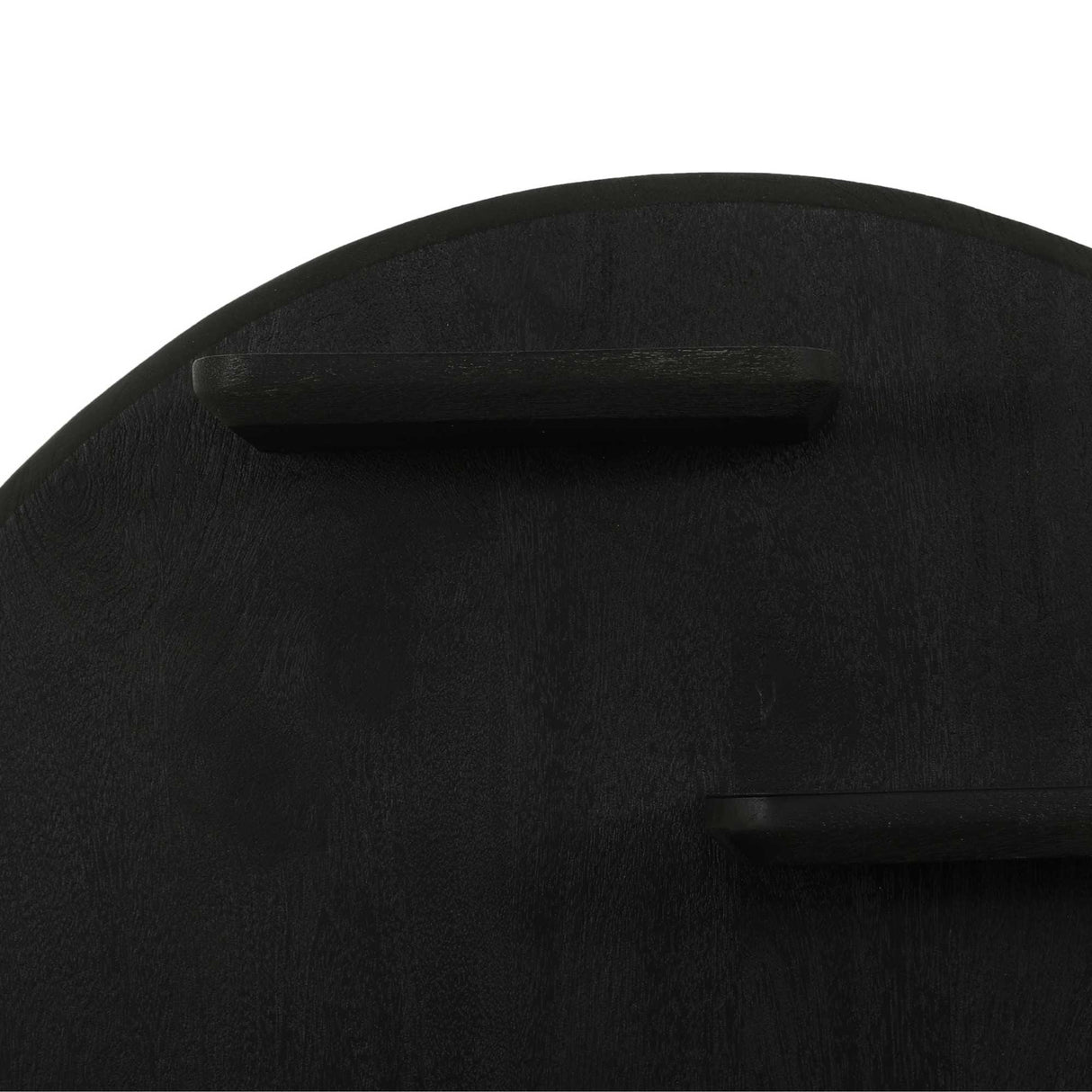 Wandrek - Rond - Zwart - Mangohout - 75 cm Floating Wall Shelves & Ledges Starfurn