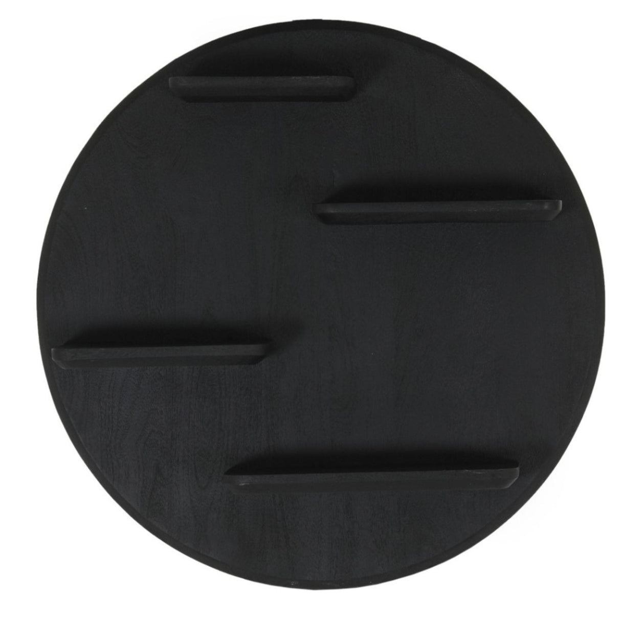 Wandrek - Rond - Zwart - Mangohout - 75 cm Floating Wall Shelves & Ledges Starfurn