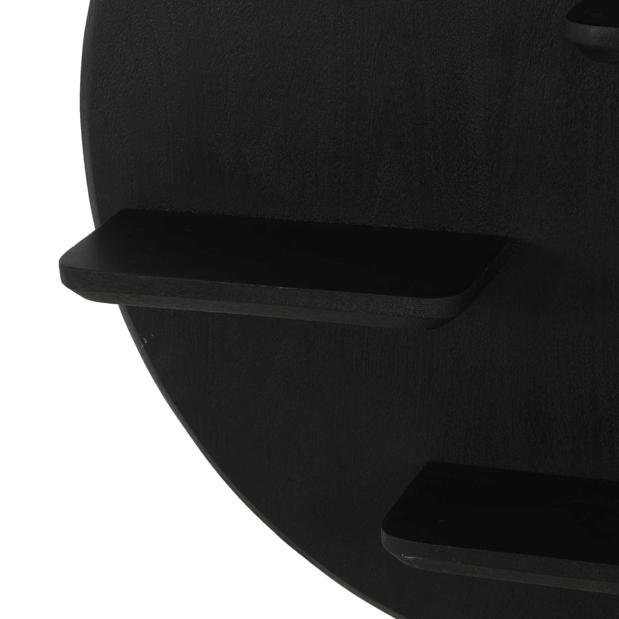 Wandrek - Rond - Zwart - Mangohout - 75 cm Floating Wall Shelves & Ledges Starfurn