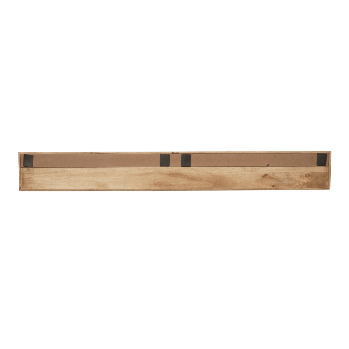 Zwevend TV-meubel Zand Mangohout - 120 cm - Verticaal Lattenpatroon en Push-to-Open Entertainment Centers & TV Stands Starfurn