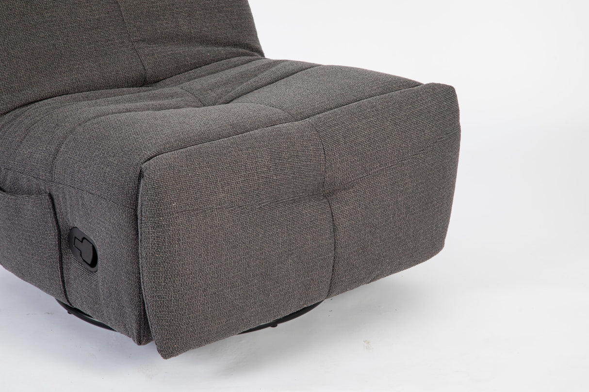 Relaxfauteuil - Antraciet - Verstelbaar - Draaibaar - Modern