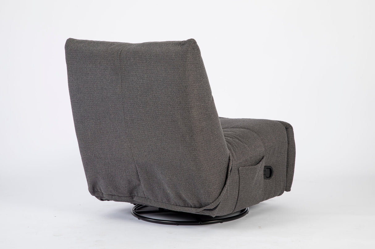Relaxfauteuil - Antraciet - Verstelbaar - Draaibaar - Modern