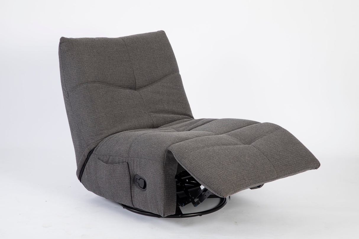 Relaxfauteuil - Antraciet - Verstelbaar - Draaibaar - Modern