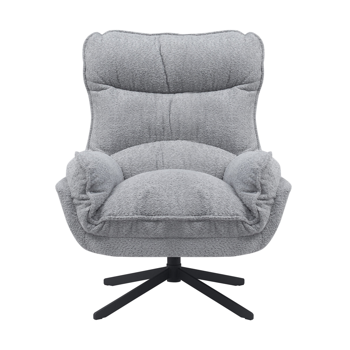 Fauteuil - Draaibaar - Lichtgrijs - Polyester