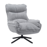 Fauteuil - Draaibaar - Lichtgrijs - Polyester