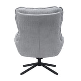 Fauteuil - Draaibaar - Lichtgrijs - Polyester
