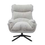 Fauteuil - Draaibaar - Off-white - Polyester
