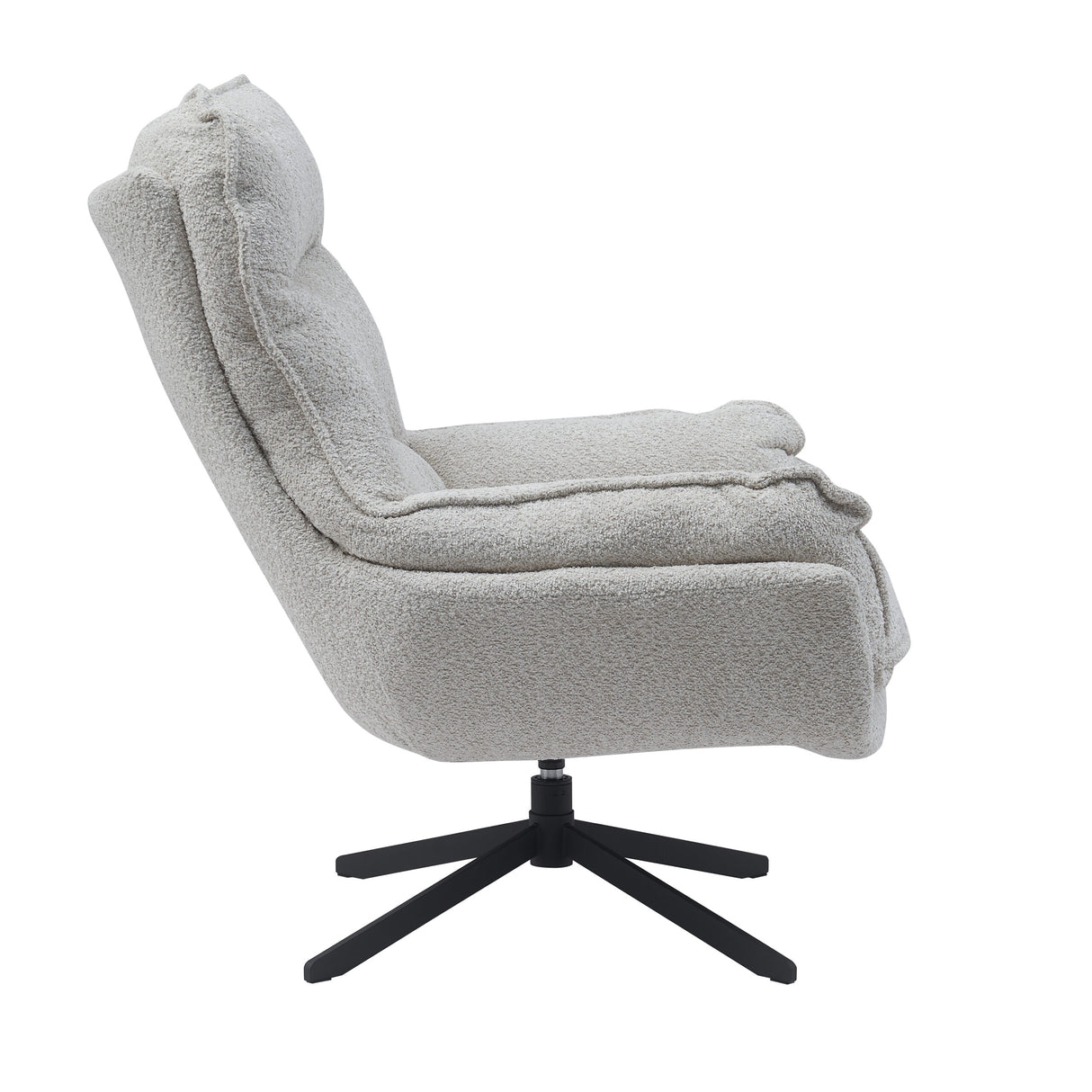 Fauteuil - Draaibaar - Off-white - Polyester