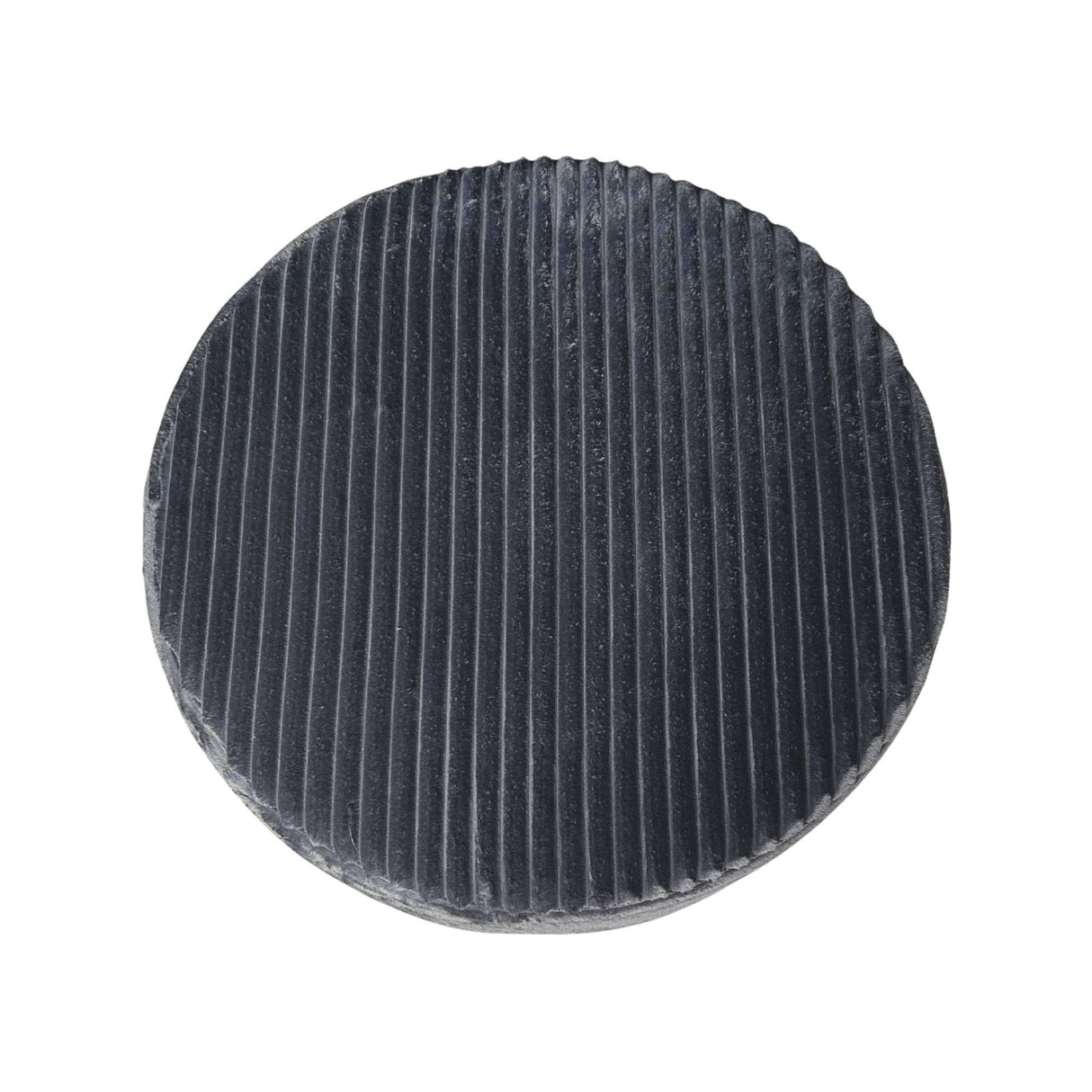 Hocker - Rond - Antraciet - Stof - 80 cm
