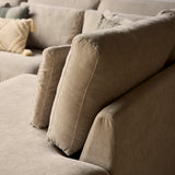 Hoekbank - Beige - Toffee - Boston Stof - 2,5-zits - Divan Rechts