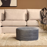 Hocker - Rond - Antraciet - 60 cm