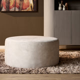 Hocker - Rond - Crème - 80 cm