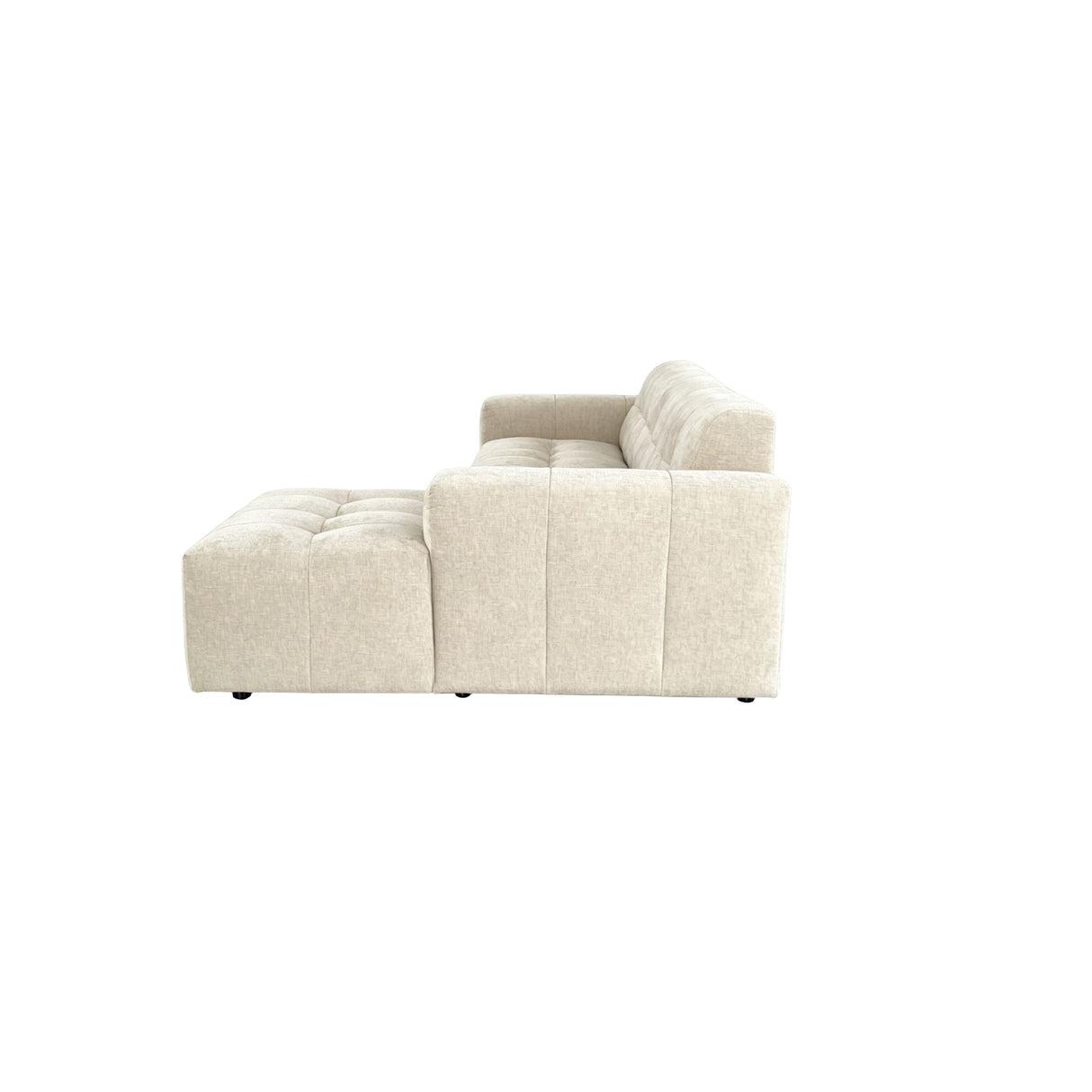 MySofa Ruby Hoekbank Beige  2,5 zits AL + Lounge R