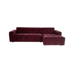 MySofa Ruby Hoekbank Paars  2,5 zits AL + Lounge R