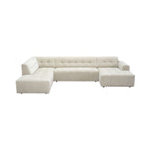 MySofa Ruby U-bank Beige Ottomane L + 2,5 + Lounge R Starfurn
