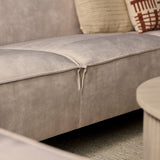 U-Bank - Velvet - Beige - Torre 02 - Lounge Links - Divan Rechts