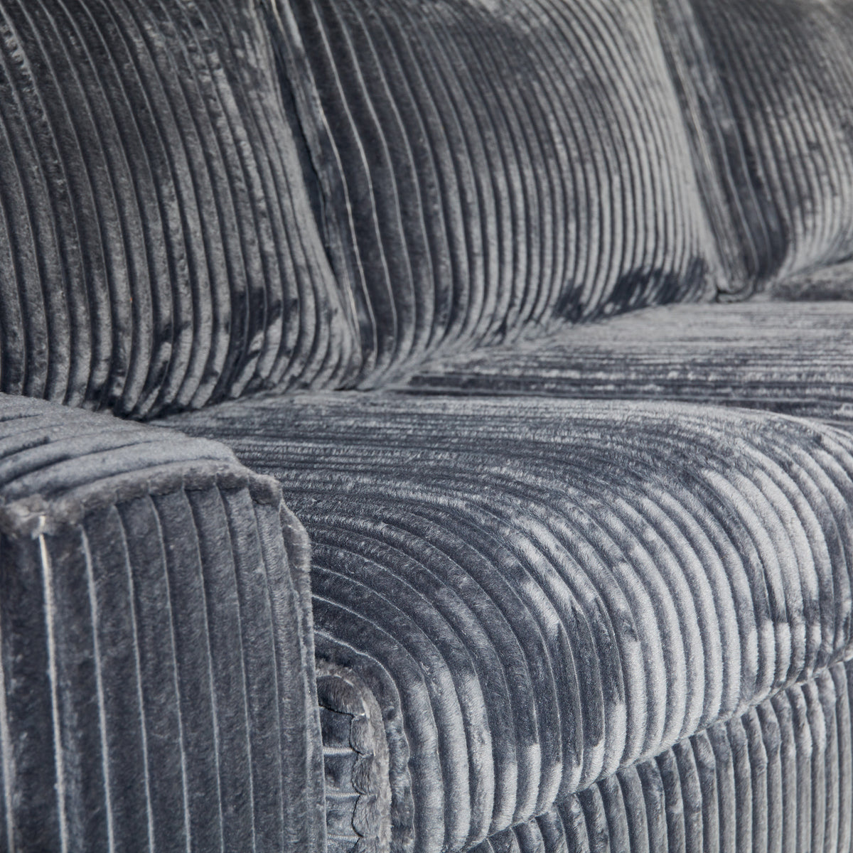 MySofa Teddy | 2,5 zits + Divan Rechts | Antraciet