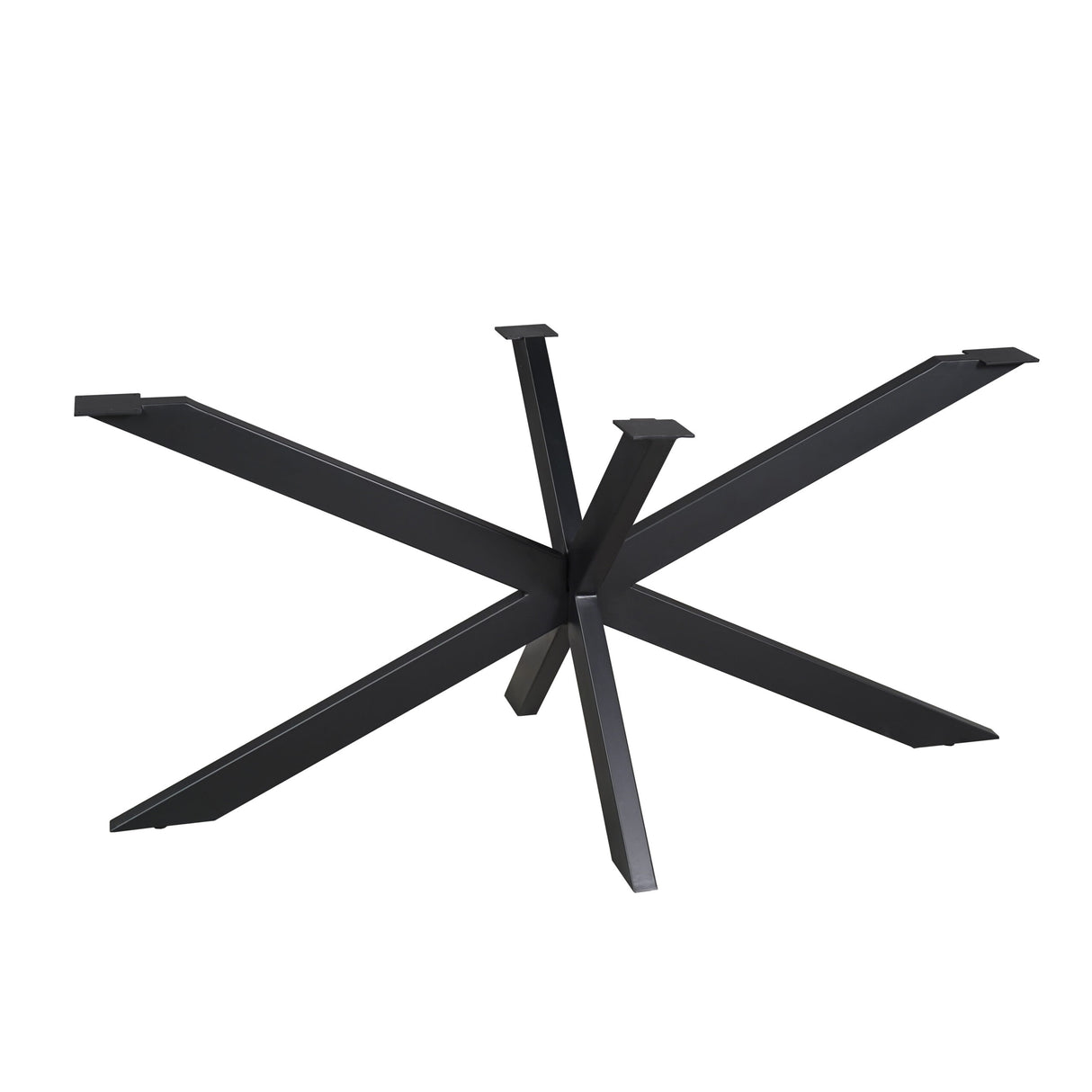 Matrixpoot Zwart Ovaal/Rechthoek 160 cm Koker 4x8 cm