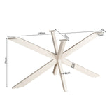 Matrixpoot Zand Ovaal/Rechthoek 140 cm Koker 4x8 cm