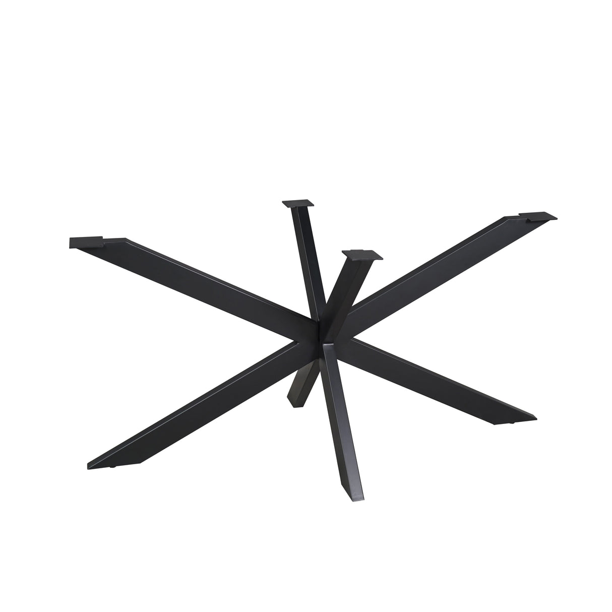 Matrixpoot Zwart Ovaal/Rechthoek 140 cm Koker 4x8 cm