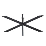 Matrixpoot Zwart Ovaal/Rechthoek 190 cm Koker 4x8 cm
