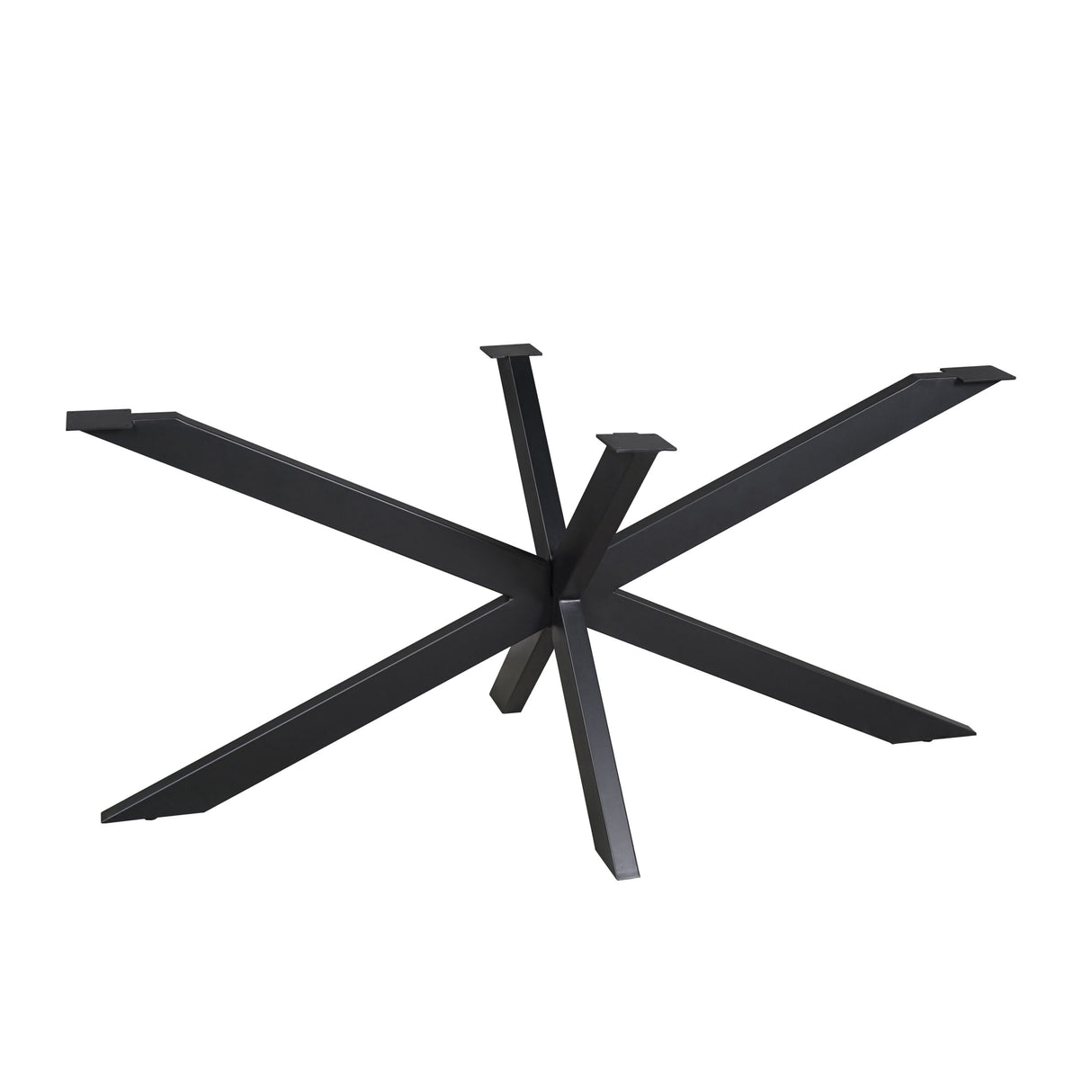 Matrixpoot Zwart Ovaal/Rechthoek 190 cm Koker 4x8 cm