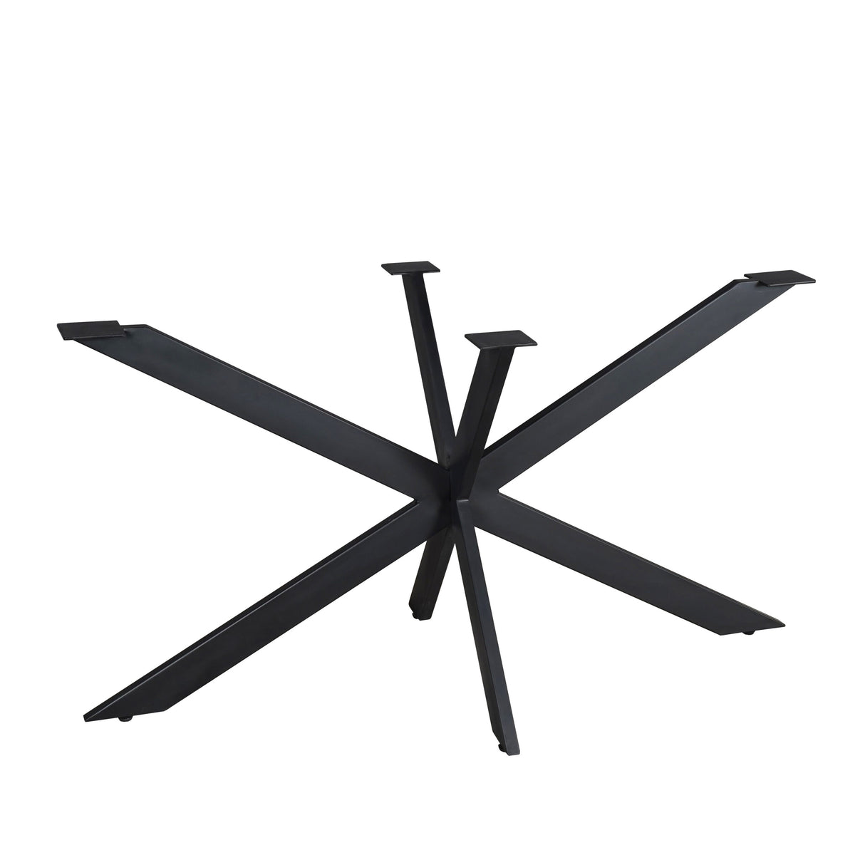 Matrixpoot Zwart Ovaal/Rechthoek 140 cm Koker 2,5x7,5 cm