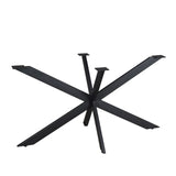 Matrixpoot Zwart Ovaal/Rechthoek 140 cm Koker 2,5x7,5 cm