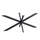 Matrixpoot Zwart Ovaal/Rechthoek 160 cm Koker 2,5x7,5 cm