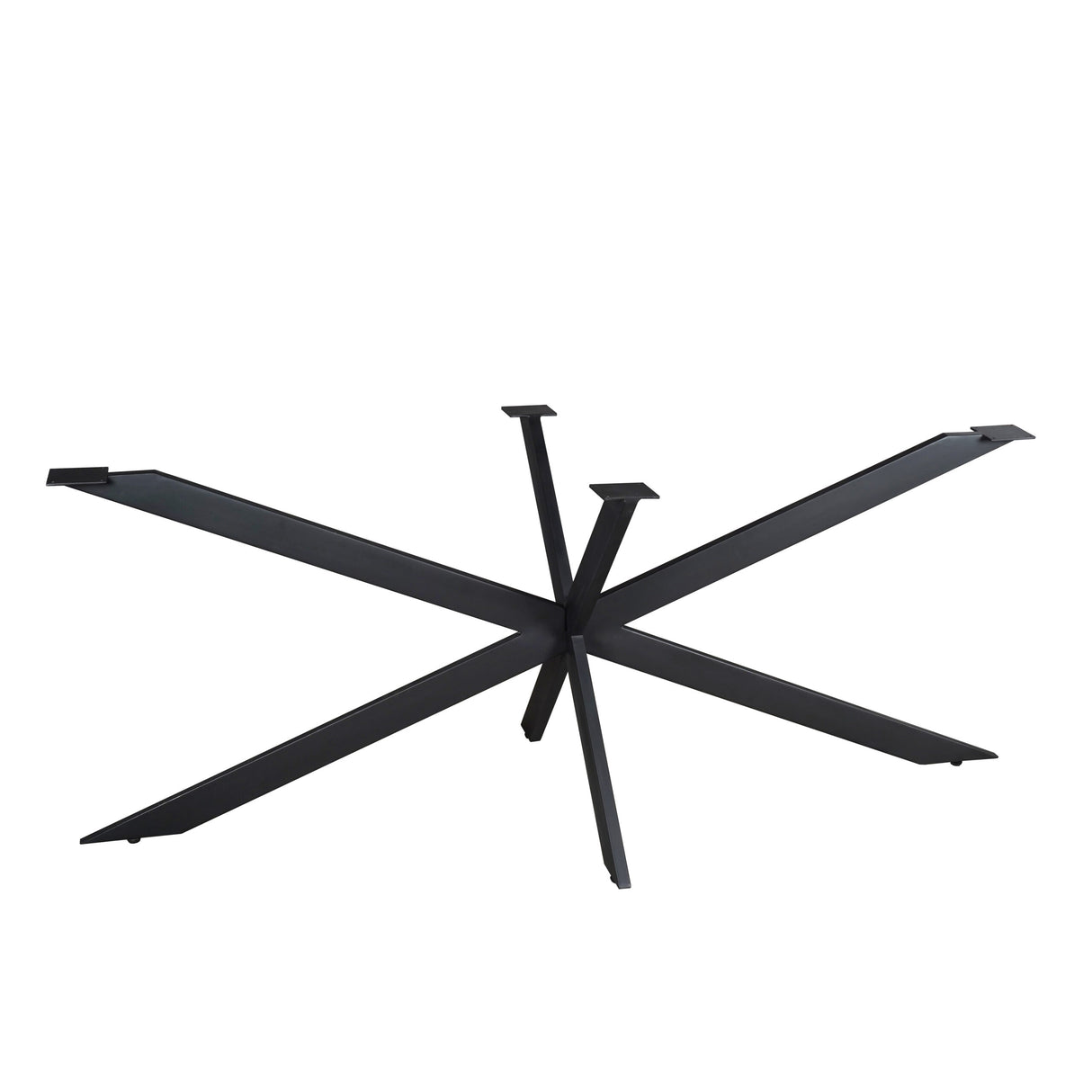 Matrixpoot Zwart Ovaal/Rechthoek 190 cm Koker 2,5x7,5 cm