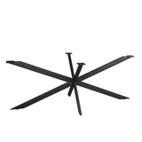 Matrixpoot Zwart Ovaal/Rechthoek 190 cm Koker 2,5x7,5 cm