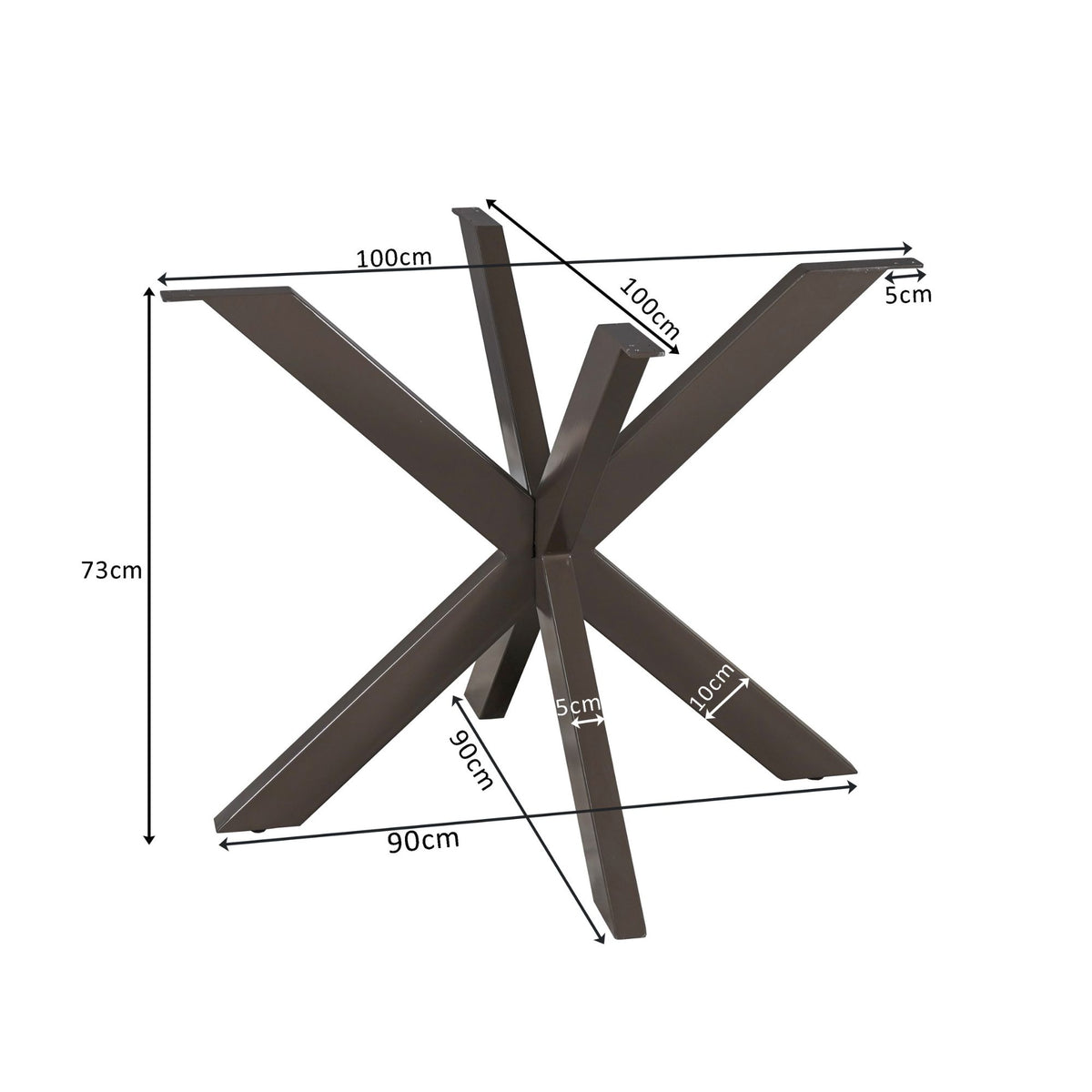 Y-Poot Anodic Brown Metaal