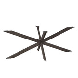 Matrixpoot Anodic Brown Ovaal/Rechthoek 190 cm Koker 4x8 cm