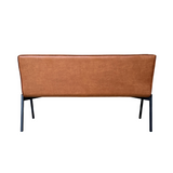 Eetkamerbank - Cognac - Eco-leer - 155 cm - Industrieel