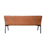 Eetkamerbank - Cognac - Eco-leer - 185 cm - Industrieel
