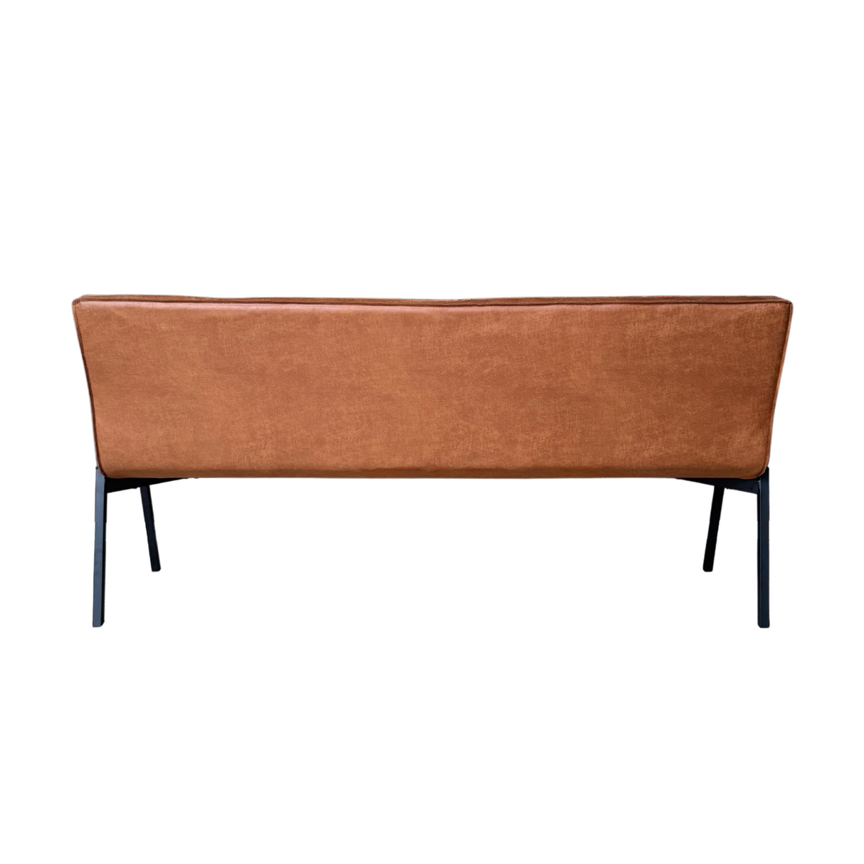 Eetkamerbank - Cognac - Eco-leer - 185 cm - Industrieel