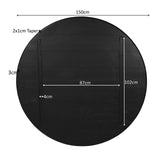 Eiken Blad Ferris 150 cm Zwart