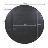 Eiken Blad Ferris 150 cm Zwart