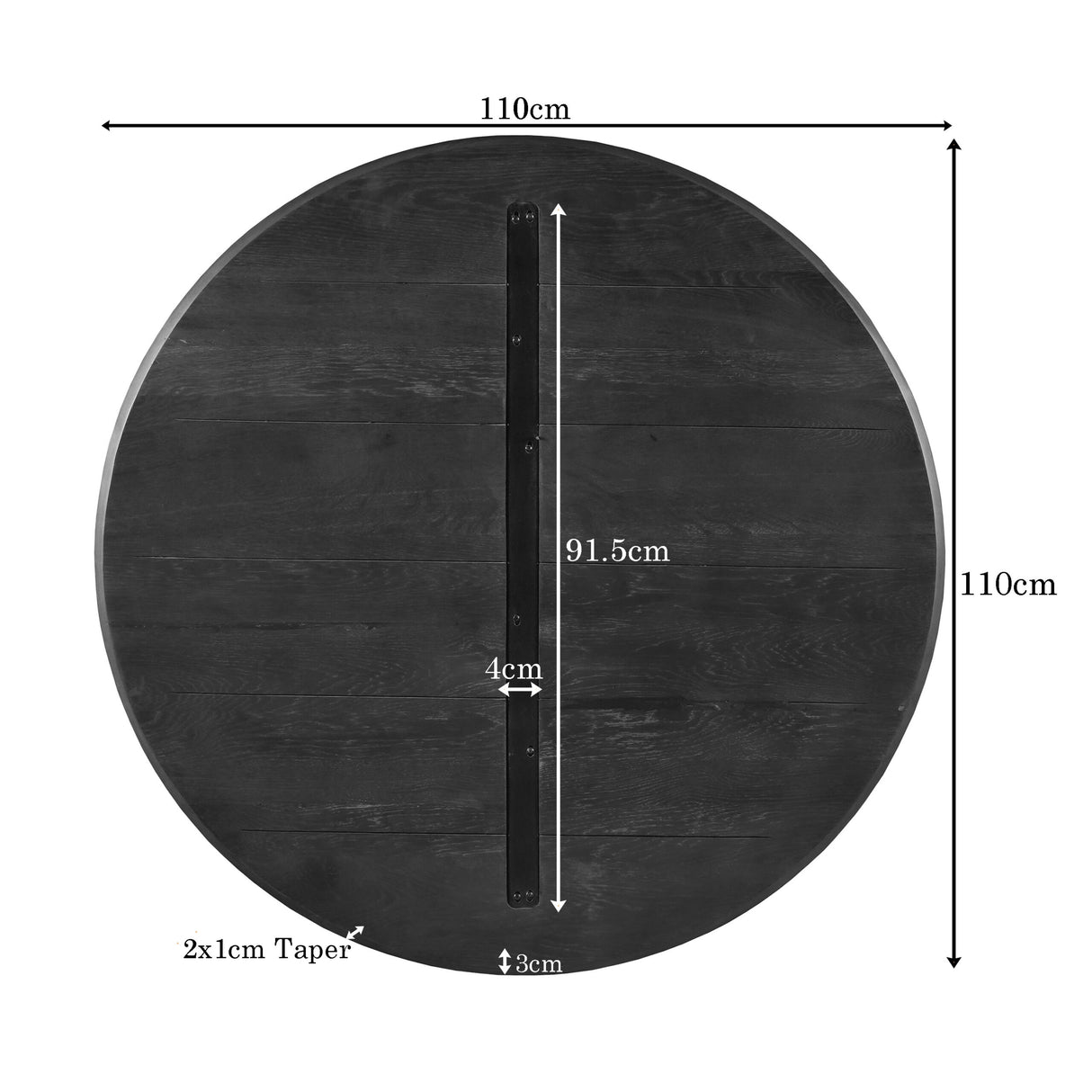 Eiken Blad Ferris 110 cm Bruin