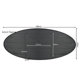 Eiken Blad Ferris Ovaal 280 cm Zwart