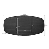 Eiken Blad Ferris Ovaal 280 cm Zwart